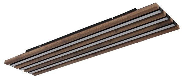GLOBO 67347D4 HAYDEN stropné svietidlo LED 30W 3100/1500lm 3000K čierna, drevo
