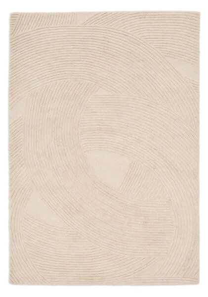 Krémový ručne tkaný vlnený koberec 200x300 cm Domm – Kave Home