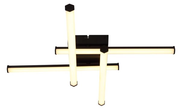 GLOBO 67342-24 KIRINA stropné svietidlo LED 24W 2490/1470lm 3000K čierna, opálová