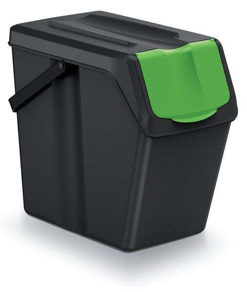 Odpadkový kôš na triedený odpad (3 ks) ISWB25S3 25 l - čierna / kombinácia farieb