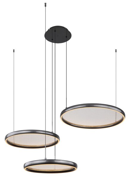 GLOBO 67186-60 BRIGGS závesné svietidlo LED 55W 7500/1200lm 2700-6000K čierna, diaľkový ovládač