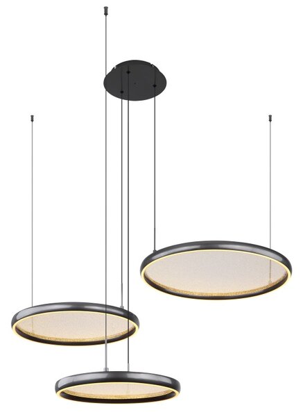 GLOBO 67186-60 BRIGGS závesné svietidlo LED 55W 7500/1200lm 2700-6000K čierna, diaľkový ovládač