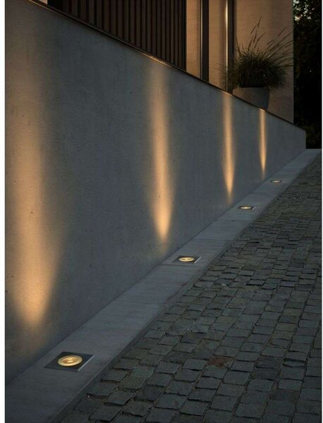 Andor Square Zapustené Podlahové Svetlo Stainless Steel