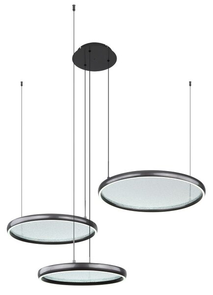 GLOBO 67186-60 BRIGGS závesné svietidlo LED 55W 7500/1200lm 2700-6000K čierna, diaľkový ovládač