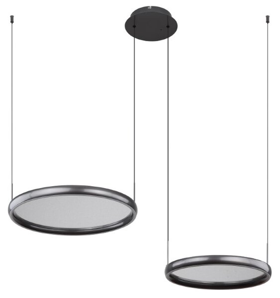 GLOBO 67186-50 BRIGGS závesné svietidlo LED 50W 6500/1000lm 2700-6000K čierna, diaľkový ovládač