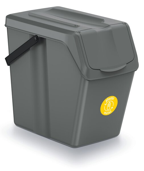 Odpadkový kôš na triedený odpad (3 ks) ISWB25S3 25 l - sivý kameň