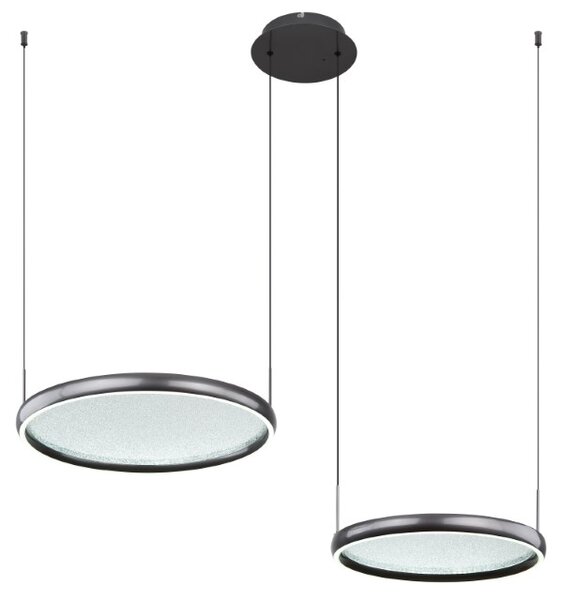 GLOBO 67186-50 BRIGGS závesné svietidlo LED 50W 6500/1000lm 2700-6000K čierna, diaľkový ovládač