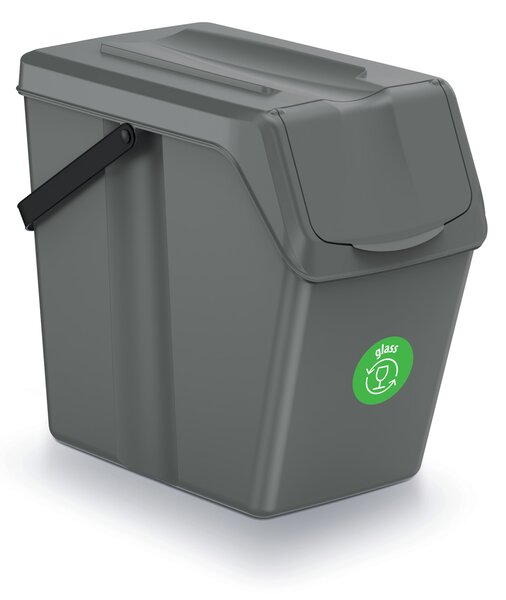 Odpadkový kôš na triedený odpad (3 ks) ISWB25S3 25 l - sivý kameň