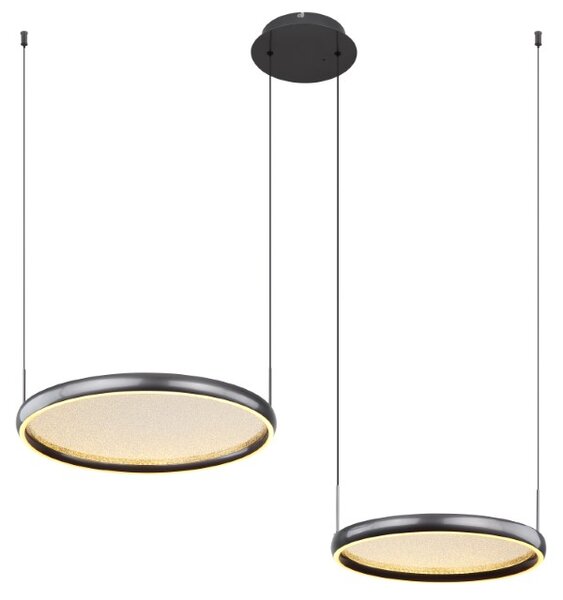 GLOBO 67186-50 BRIGGS závesné svietidlo LED 50W 6500/1000lm 2700-6000K čierna, diaľkový ovládač