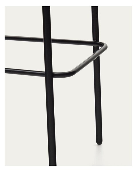 Čierno-sivá barová stolička (výška sedadla 65 cm) Eamy – Kave Home