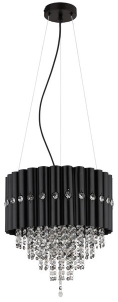GLOBO 63149-3 ELEOS závesné svietidlo D400mm 3xE27 čierna, dymová