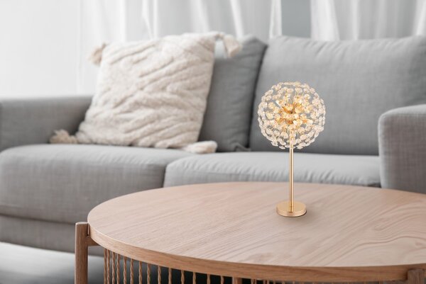 GLOBO 64135T KATRINA stolná lampa V650mm 8xG9 3,5W/350lm 3000K zlatá