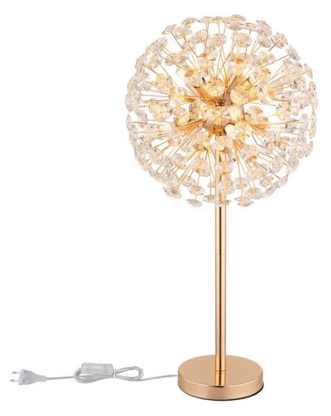 GLOBO 64135T KATRINA stolná lampa V650mm 8xG9 3,5W/350lm 3000K zlatá