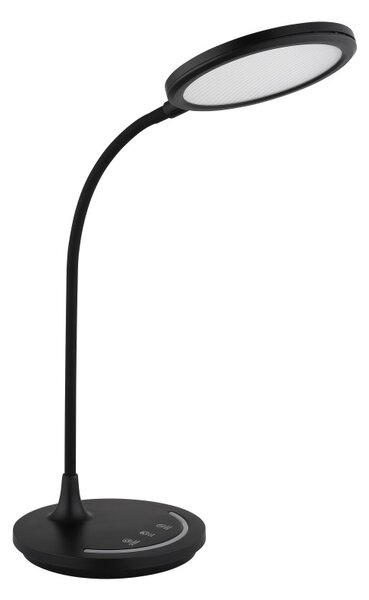 GLOBO 58483 KENNY stolové svietidlo LED 12W 1050/520lm 3000-5700K čierna adapter incl