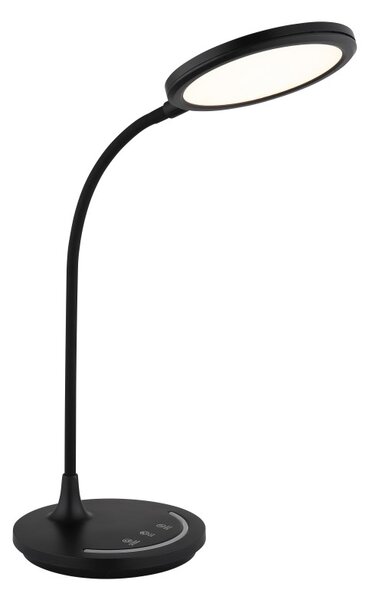 GLOBO 58483 KENNY stolové svietidlo LED 12W 1050/520lm 3000-5700K čierna adapter incl