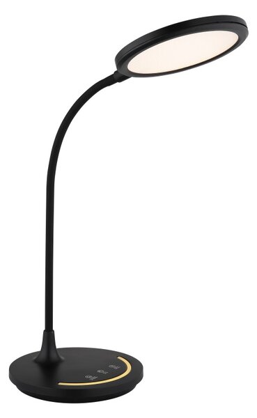 GLOBO 58483 KENNY stolové svietidlo LED 12W 1050/520lm 3000-5700K čierna adapter incl