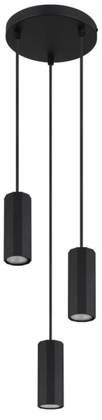 GLOBO 57918-3HB JAMES závesné svietidlo D210mm 3xGU10 čierna