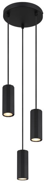 GLOBO 57918-3HB JAMES závesné svietidlo D210mm 3xGU10 čierna