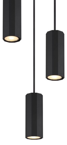 GLOBO 57918-3HB JAMES závesné svietidlo D210mm 3xGU10 čierna
