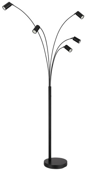 GLOBO 57910-5S ROBBY stojacia lampa V2040mm 5xGU10 čierna