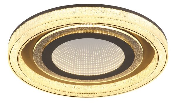 GLOBO 48557-48 ALSUNA stropné svietidlo D480mm LED 48W 6000/2160lm 2700-6000K antracitová, krištáľový efekt, diaľkový ovládač