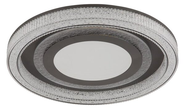 GLOBO 48557-48 ALSUNA stropné svietidlo D480mm LED 48W 6000/2160lm 2700-6000K antracitová, krištáľový efekt, diaľkový ovládač
