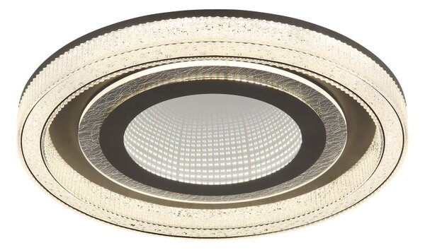 GLOBO 48557-48 ALSUNA stropné svietidlo D480mm LED 48W 6000/2160lm 2700-6000K antracitová, krištáľový efekt, diaľkový ovládač