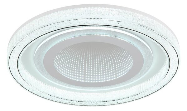 GLOBO 48557-48W ALSUNA stropné svietidlo D480mm LED 48W 6000/2640lm 2700-6000K biela, krištáľový efekt, diaľkový ovládač