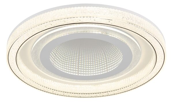 GLOBO 48557-48W ALSUNA stropné svietidlo D480mm LED 48W 6000/2640lm 2700-6000K biela, krištáľový efekt, diaľkový ovládač