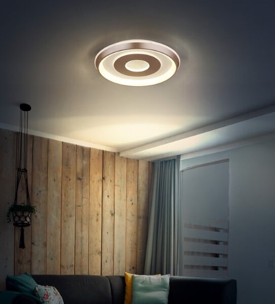 GLOBO 48472 WILLIAMSON stropné svietidlo D490mm LED 40W 4700/1700lm 2700+4000+6500K biela, champagne