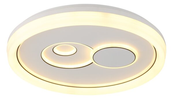 GLOBO 48470 RUIZ I stropné svietidlo D490mm LED 36W 4090/2686lm 3000+4000+6500K biela