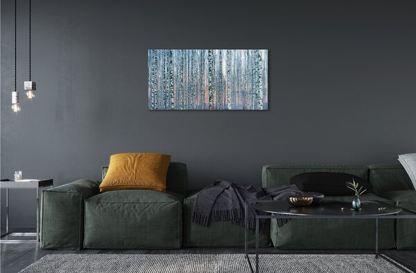 Obraz plexi Brezového lesa pri západe slnka 100x50 cm 2 Prívesky