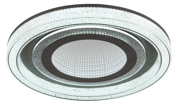 GLOBO 48557-48 ALSUNA stropné svietidlo D480mm LED 48W 6000/2160lm 2700-6000K antracitová, krištáľový efekt, diaľkový ovládač
