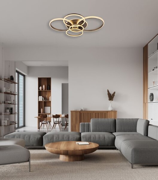 GLOBO 48467-70A LORELEI stropné svietidlo LED 70W 8120/3700lm 3000K antracitová, krištáľový efekt