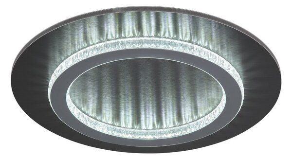 GLOBO 48042-24A JAYDEN stropné svietidlo D350mm LED 24W 3300/920lm 3000+4000+6500K čierna, krištáľový efekt