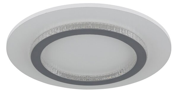 GLOBO 48042-24W JAYDEN stropné svietidlo D350mm LED 24W 3300/920lm 3000+4000+6500K biela, krištáľový efekt