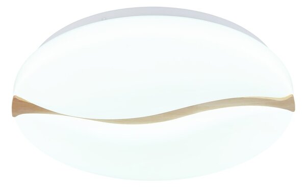 GLOBO 41790-20 LETICIA stropné svietidlo D390mm LED 24W 2790/1850lm 3000+4200+6000K biela, drevo