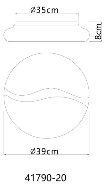 GLOBO 41790-20 LETICIA stropné svietidlo D390mm LED 24W 2790/1850lm 3000+4200+6000K biela, drevo