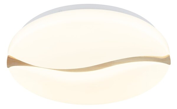 GLOBO 41790-20 LETICIA stropné svietidlo D390mm LED 24W 2790/1850lm 3000+4200+6000K biela, drevo