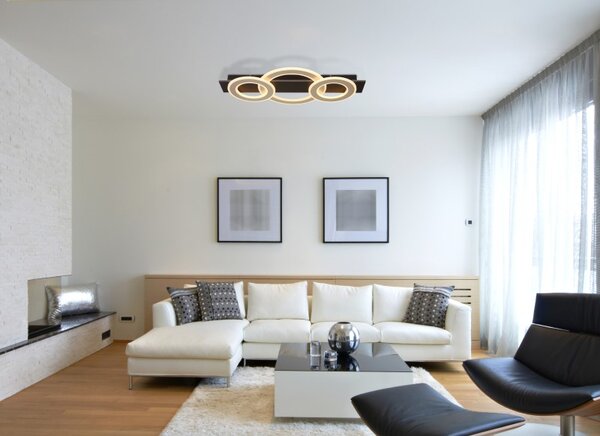 GLOBO 48034A-50 JAYDEN stropné svietidlo LED 50W 4700/2300lm 3000K čierna, tmavohnedá