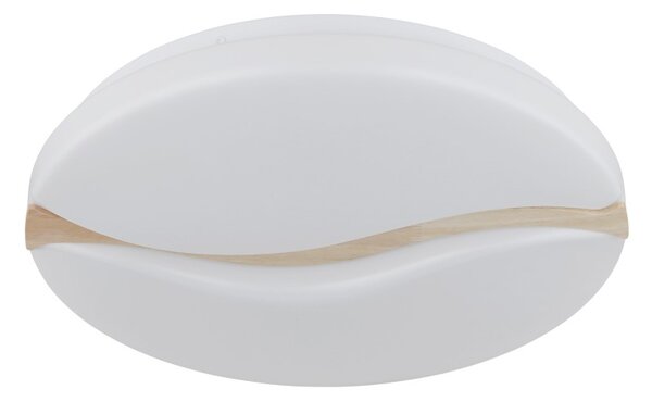 GLOBO 41790-20 LETICIA stropné svietidlo D390mm LED 24W 2790/1850lm 3000+4200+6000K biela, drevo