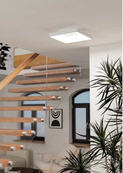 Eglo 901913 - LED RGBW stmievateľné stropné svietidlo LORETELLO-Z LED/20W/230V 35x35cm biela