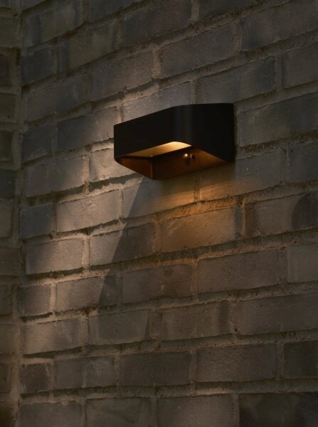 Nordlux - LED solárne svietidlo so senzorom MARCELLIO LED/5W/5V IP54 čierne