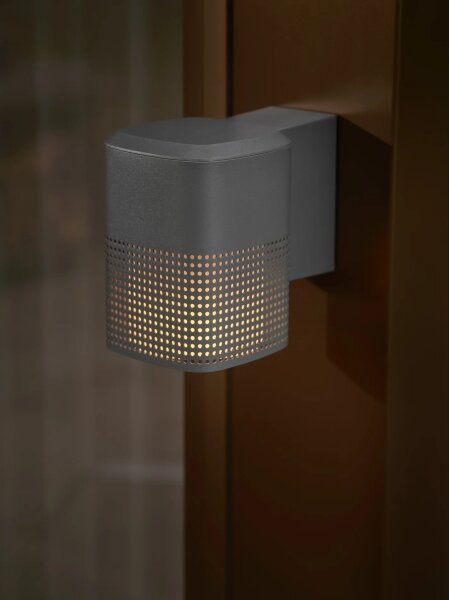 Nordlux - Vonkajšie nástenné svietidlo SIDARA 1xE27/15W/230V IP54 antracit