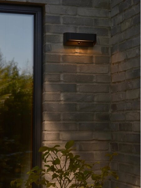 Nordlux - LED solárne svietidlo so senzorom MARCELLIO LED/5W/5V IP54 čierne
