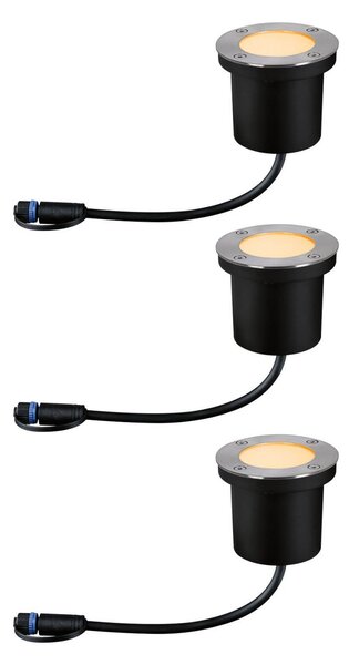 Bodové svetlá Paulmann, Bodeneinbauleuchte Basisset, Metalická, Kov, Moderný