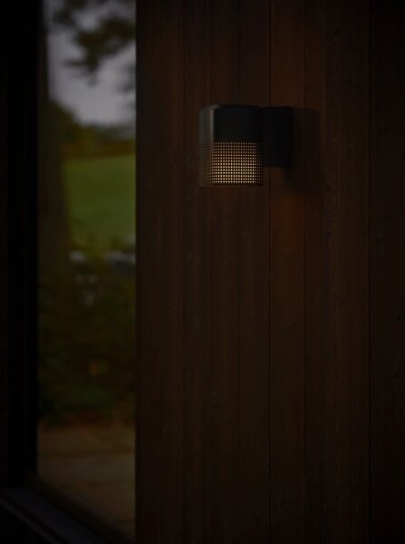 Nordlux - Vonkajšie nástenné svietidlo SIDARA 1xE27/15W/230V IP54 čierna