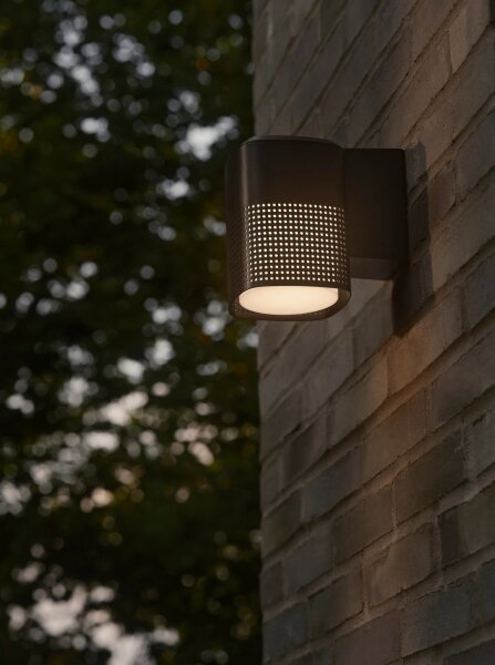 Nordlux - Vonkajšie nástenné svietidlo SIDARA 1xE27/15W/230V IP54 čierna