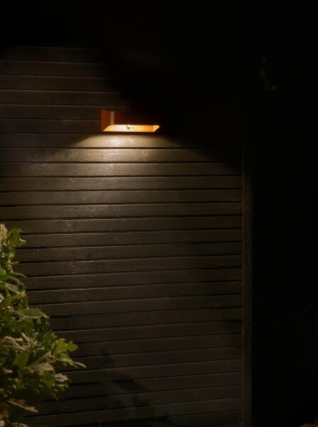Nordlux - LED solárne svietidlo so senzorom MARCELLIO LED/5W/5V IP54 hnedá