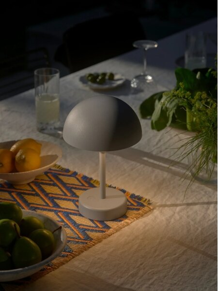 Nordlux - LED stmievateľná nabíjacia vonkajšia stolová lampa ELLEN LED/2,8W/3,7V IP44 sivá